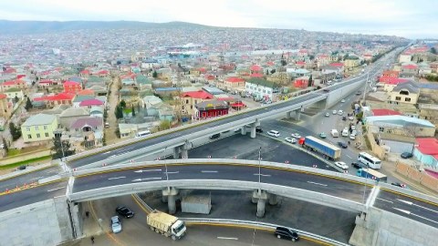 Sulutəpə dairəsində yeni yol qovşağı açıldı - FOTO