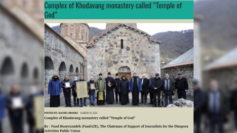 ABŞ saytında Xudavəng monastır kompleksi haqqında yazı dərc olunub