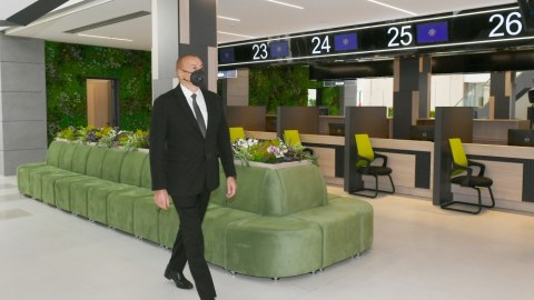 Prezident DOST mərkəzinin açılışında - FOTO
