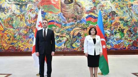 Sahibə Qafarova Gürcüstanın Baş naziri ilə görüşdü - FOTO
