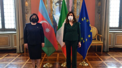 Sahibə Qafarova İtaliya Senatının sədri ilə görüşdü
