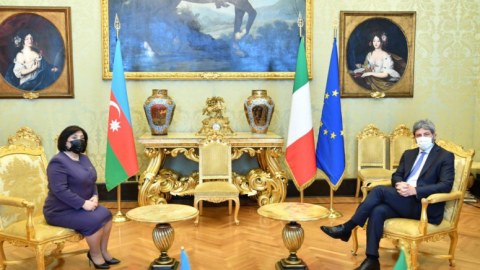 Sahibə Qafarova İtaliya Deputatlar Palatasının sədri ilə görüşdü - FOTO