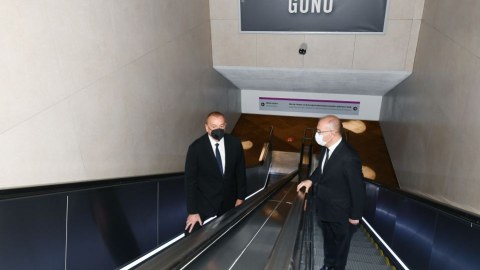 “8 Noyabr” stansiyası istifadəyə verildi - FOTOLAR