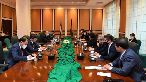 Sahibə Qafarova Özbəkistan parlamentinin spikeri ilə görüşüb - FOTOLAR
