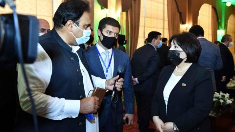 Sahibə Qafarova Pakistan televiziyasına müsahibə verib