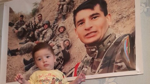 Şəhid olmazdan öncə doğulmayan körpəsinə ad qoydu - FOTOLAR