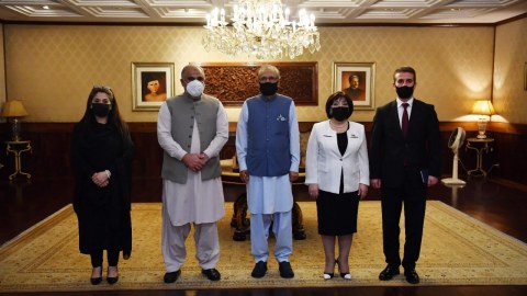 Sahibə Qafarova Pakistan Prezidenti ilə nələrdən danışdı... - FOTOLAR