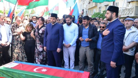 Şəhid jurnalist dəfn olunub - FOTO
