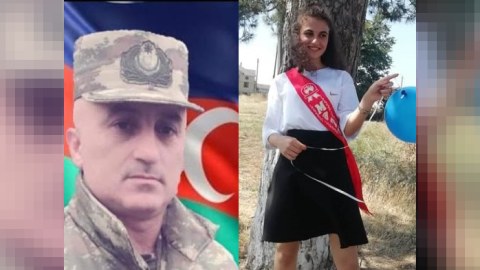 Şəhid mayorun qızı orta məktəblə vidalaşdı: “Atam bu günü görsəydi, çox sevinərdi”