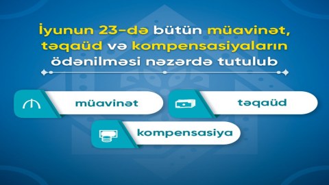 Müavinət, təqaüd və kompensasiya alanlara XƏBƏR VAR