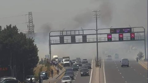 Yanğına görə aeroport yolunda sürət həddi endirildi