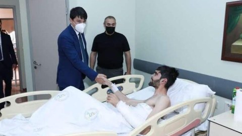 Qarabağ qazisi diaspor təşkilatlarının toplantısında iştirak etdi