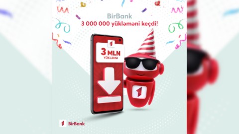 BirBank-ın yükləmə sayı 3 milyonu keçib