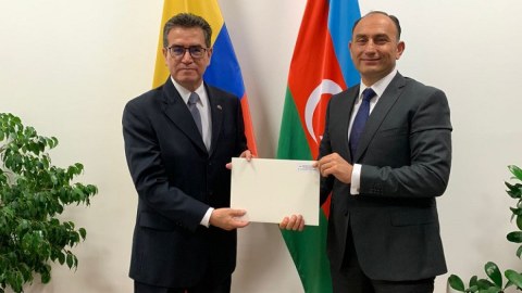 Kolumbiya Prezidenti Azərbaycan səfirinin etimadnaməsini qəbul etdi - FOTO
