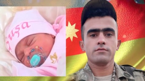 Şəhid olandan sonra doğulan qızına Şuşa adı qoyuldu - Kapitan Elçin Ağayev FOTOLARDA  