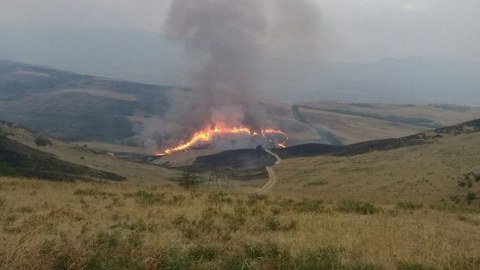 Qazaxda sərhəd boyunca baş verən yanğın söndürülüb