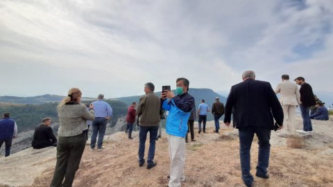 Xarici diplomatlar Cıdır düzündə - FOTOLAR