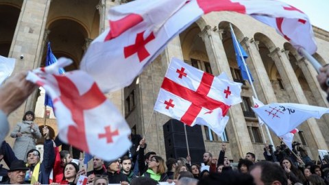 Jurnalistin ölümü ilə bağlı Tbilisidə etiraz aksiyası 