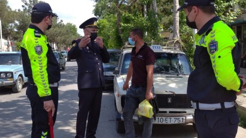 Yol polisi Daşkəsəndə reyd keçirdi