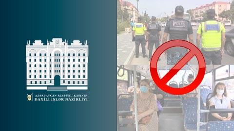 Avtobus və taksilərdə maska taxmayanlar cərimələndi - FOTOLAR