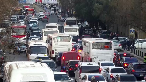 Bakının bu yollarında tıxac var - SİYAHI