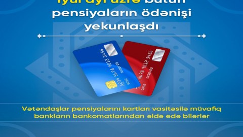 Pensiya ödənişləri YEKUNLAŞDI