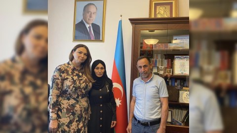 Deputat şəhid Rəvan Məmmədovun valideynləri ilə görüşüb