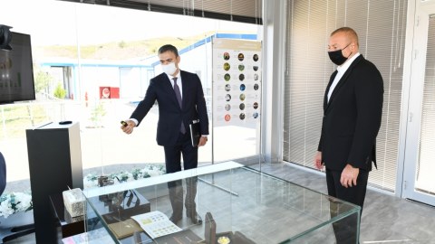  Prezident qızıl mədənində süxurların partlayışını izlədi 