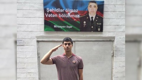 Şəhid polkovnikin oğlu əsgərliyə gedir