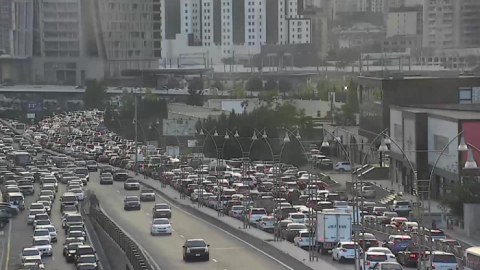 Bakıda bu yollarda tıxac var - SİYAHI 