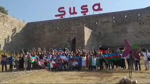 Diaspor nümayəndələrinin Şuşaya səfəri davam edir - FOTOLAR