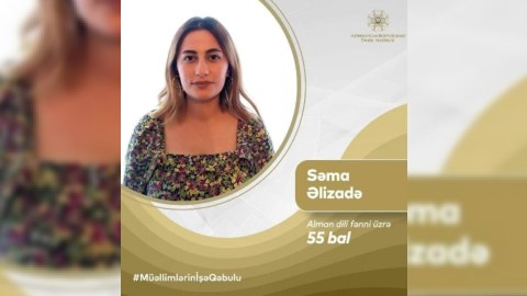 Gəncə Dövlət Universitetin məzunu MİQ imtahanında 1-ci oldu  