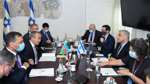 Mikayıl Cabbarov İsrailin XİN başçısı ilə görüşüb - FOTO