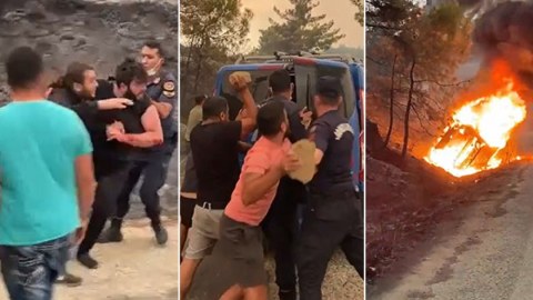 Türkiyədə meşə yanğınına görə iki PKK-çı saxlanıldı