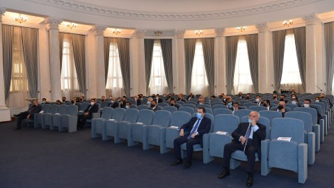 Ceyhun Bayramov səfirləri topladı - FOTO