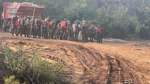 Azərbaycan yanğınsöndürənləri Türkiyədə işə başladılar - FOTO