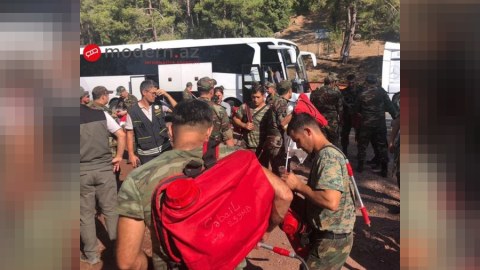 Azərbaycan yanğınsöndürənləri Türkiyənin ən qaynar nöqtəsində - FOTO