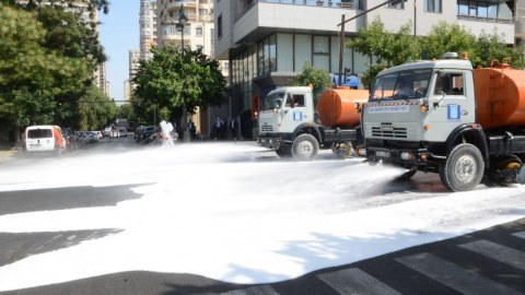 Bakıda 546 küçə dezinfeksiya edilib