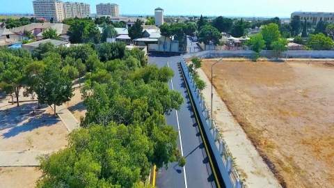 Mübariz İbrahimov küçəsi təmir olundu - FOTOLAR