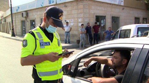 Polis Bakıda reyd keçirdi - Sürücülərə xəbərdarlıq edildi