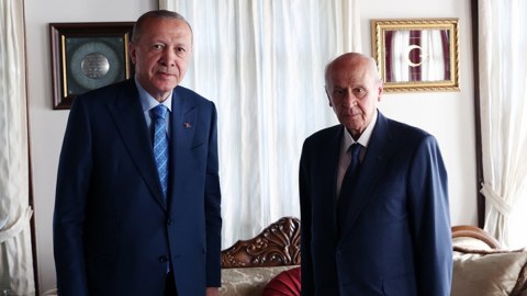 Ərdoğan Baxçalını evində ziyarət etdi