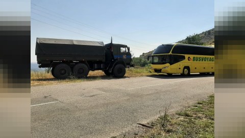 Şuşa-Laçın yolunda İNSİDENT