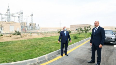 Prezident “Abşeron” yarımstansiyasının açılışında - FOTOLAR