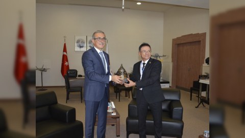 Mədət Quliyev türkiyəli həmkarı ilə görüşdü