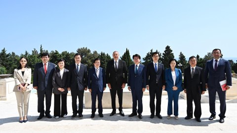 Koreya Milli Assambleyasının sədri Prezidentin qəbulunda - YENİLƏNİB