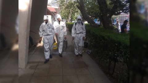 Hacıqabulda dezinfeksiya işləri davam edir - FOTO  