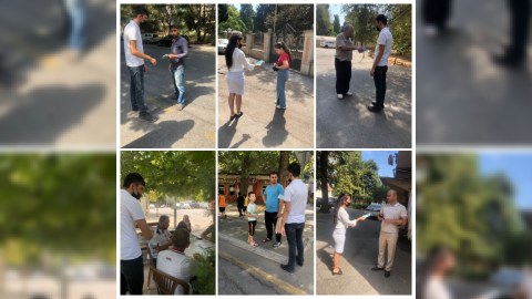 Binəqədidə əhaliyə tibbi maska paylanılır
