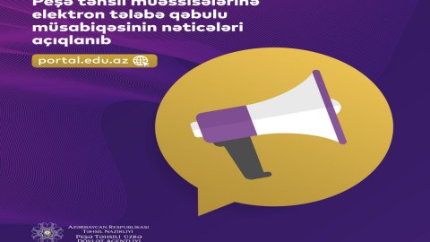 Peşə məktəblərinə qəbulun nəticələri açıqlandı