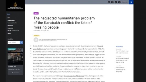 Qarabağın unudulmuş humanitar problemi