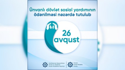 Ünvanlı sosial yardım bu tarixdə ödəniləcək  